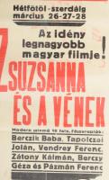1928 Fővárosi Nagymozgó, Phönix Mozgó, Bp., Rákóczi út 68/70. Színes filmplakát, műsorplakát, papír,...