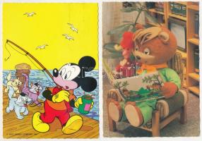 30 db MODERN rajzos, mesefigurás üdvözlőlap / 30 modern cartoon greeting postcards
