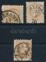 1867 3 db különböző színű 15kr