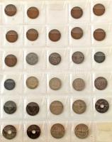 Vegyes, több mint 400db-os magyar érmetétel berakóban, az 1700-as évektől a 21. századig, benne több...