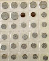 Vegyes, több mint 400db-os magyar érmetétel berakóban, az 1700-as évektől a 21. századig, benne több...