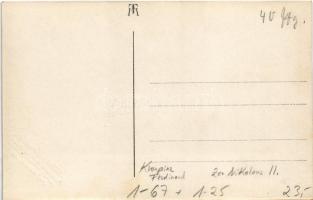 Visit of Tsar Nicholas II to Constanta in 1914, together with the Romanian royal family. Franz Mándy...