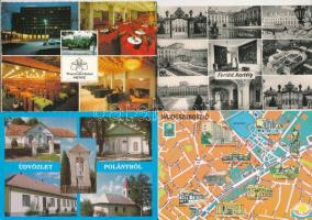 38 db MODERN magyarországi város képeslap / 38 modern Hungarian town postcards