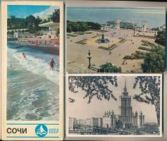 SZOVJETUNIÓ - 19 db MODERN város képeslap, közte tokban / SOVIET UNION - 19 modern town postcards, with case