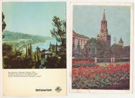 SZOVJETUNIÓ - 19 db MODERN város képeslap, közte tokban / SOVIET UNION - 19 modern town postcards, w...