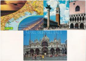 OLASZORSZÁG - 14 db MODERN külföldi város képeslap / ITALY - 14 modern foreign town postcards