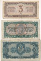 Szovjetunió 1937. 1Ch + 3Ch + 5Ch T:F
Soviet Union 1937. 1 Chervonetz + 3 Chervontsa + 5 Chervontse...