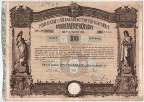 Vegyes 6db-os részvény és értékpapír tétel, benne: 1906. Budapest "Pesti Hazai Első Takarékpénztár-Egyesület" nyereménykötvénye, 1946. Kaba "Kabai Hitelszövetkezet" üzletrészjegye, 1947. Kaba "Kabai Hitelszövetkezet" üzletrészjegye, 1948. Kaba "Kabai Hitelszövetkezet" üzletrészjegye (3x) T:F