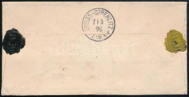 1898 Levél POZSONY-ZSOLNA 48.SZ. vasúti bélyegzéssel Felső-Sziléziába