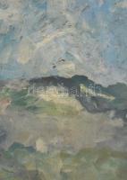 Ferenczy Valér (1885-1954): Hegyvidéki táj. Olaj, vászon. Jelezve balra lent. 75,5x104 cm. Apró sérü...