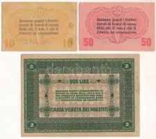 Olaszország 1918. Velence / Osztrák-magyar megszállás 10c + 50c + 2L T:F
Italy 1918. Venice / Austr...