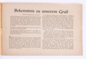 1944 2 db III. Birodalomból származó nyomtatvány: Schulunsbrief - Kriegsausgabe. háborús képekkel.; ...