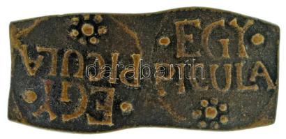 Asszonyi Tamás (1942- ) "RESP SZENTENDRE / EGY PICULA" bronz zseton, két egy "piculás...