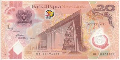 Pápua Új-Guinea 2010. 20K "A függetlenség 35. évfordulója" emlékkiadás T:UNC Papua New Guinea 2010. 20 Kina "35th Anniversary - Independence" commemorative issue C:UNC Krause P#41