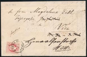 1867 5kr levélen "M. THERESIOPEL" - Wien