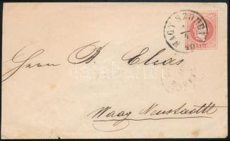 1870 5kr díjjegyes boríték "NAGY SZOMBAT" - Waag Neustadt