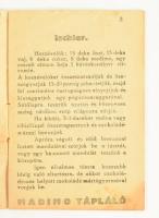 Ujváry Sándor: Receptek. Tészták, sütemények, torták legjobb előállításához. 15p