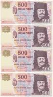 2006. 500Ft "A forradalom 50. évfordulója 1956. október 23." (4x) sorszámkövetők "EB 6927965 - EB 6927968" T:AU Adamo F54E