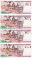 2006. 500Ft "A forradalom 50. évfordulója 1956. október 23." (4x) sorszámkövetők "EB ...