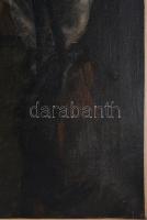 Jelzés nélkül (Koszta József?): Női portré. Olaj, vászon. Hátoldalán utólagosan felragasztott "...