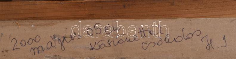 Jelzés nélkül (Koszta József?): Női portré. Olaj, vászon. Hátoldalán utólagosan felragasztott "...