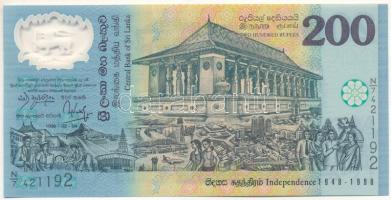 Srí Lanka 1998. 200R "A függetlenség 50. évfordulója" T:UNC Sri Lanka 1998. 200 Rupees "50 Years of Independence" C:UNC Krause P#114