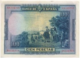 Spanyolország 1928. 100P T:XF,VF folt
Spain 1928. 100 Pesetas C:XF,VF spotted
Krause P#76a