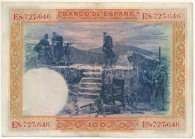 Spanyolország 1925. 100P T:F erős papír
Spain 1925. 100 Pesetas C:F strong paper
Krause P#69c