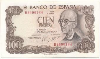 Spanyolország 1970. 100P T:XF Spain 1970. 100 Pesetas C:XF Krause P#152a.3