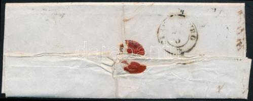 1854 3kr HP III intenzív szín + 6kr HP III vízjellel levélen "PESTH" - Kolosvár