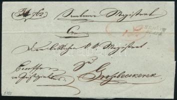 1850 Ex offo kék "SEMLIN" - Grossbecskerek