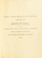 Közönséges isteni tiszteletre rendelt énekes könyv, mely Szent Dávid zsoltárain kívül magában foglal...