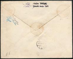 1929 Expressz ajánlott légi levél Kölnbe 8 különböző Repülő bélyeggel bérmentesítve