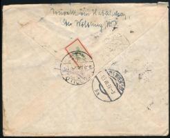1938 Levél Ausztriából Deutsches Reich bélyeggel bérmentesítve, érvénytelenített osztrák és magyar p...