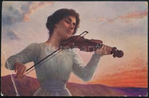 1917 Képeslap K.u.K. LUFTFAHRTRUPPEN Ballonabteilung No. 13" - Vámosderecske