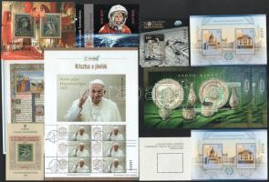 Blokkok, kisívek, emlékívek tétel közte jobbak, néhány bélyegzett, ajándék is