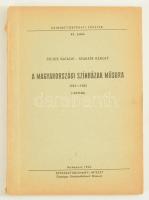 Földes - Szakáts: A magyarországi színházak műsora 1961-1962. Adattár. Bp., 1963. Színháztudományi Intézet. 96p.
