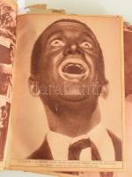 ca 1930-1931 A Pesti Napló képes magazin egy kötetnyi bekötött számai, korabeli félvászon kötésben, ...