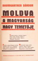 Erdélyi, bukovinai témákkal foglalkozó kolligátum: Baumgartner Sándor: Moldva, a magyarság nagy temetője. Bp., (1940.), Hornyánszky Viktor, 32 p. Bekötött eredeti papírborítóval.; Hozzákötve: Baumgartner Sándor: Ungarisches Schicksal in der Moldau. Bp., (1940.), Hornyánszky Viktor, 38 p. Bekötött eredeti papírborítóval.; Hozzákötve: Óberding József: Az óromániai magyarság, Pécs, 1940., Taizs József, 67p. Bekötött eredeti papírborítóval.; Hozzákötve: Óberding József.: A bukovinai magyarság településtörténeti és társadalomrajzi vázlata. Kolozsvár, 1939., Gloria, 32+4 p. Bekötött eredeti papírborítóval.; Hozzákötve: Jekabbfy Elemér - Páll György: A bánsági magyarság húsz éve Romániában 1918-1938. Bp., 1939., Studium, 240p. Bekötött eredeti papírborítóval.; Korabeli népies motívumú gerincű félvászon-kötésben, kopott borítóval, körbevágottak, ex libris-szekkel.