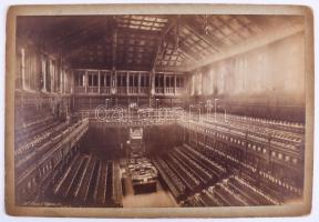 ca 1890 London Parliament House of Commons. Nagy méretű fotó 31x21 cm