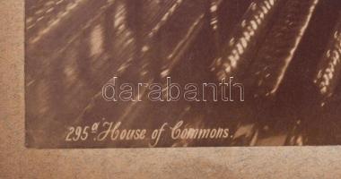 ca 1890 London Parliament House of Commons. Nagy méretű fotó 31x21 cm