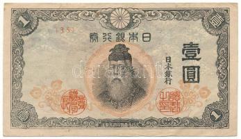 Japán 1944-1945. 1Y "35" T:F folt Japan 1944-1945. 1 Yen "35" C:F spotted Krause P#54