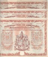 1917. Budapest "Hadsegítési és Népjóléti nyereménykölcsön" nyereménykötvény 40K-ról, szárazpecséttel (9x) T:VF,F néhányon szakadások