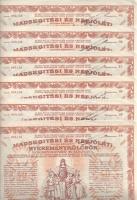 1917. Budapest "Hadsegítési és Népjóléti nyereménykölcsön" nyereménykötvény 40K-ról, szára...