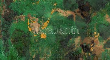 Wagner János (1936-2022): Kert (Éjszakai történet). Olaj, vászon, jelezve jobbra lent: Wagner. Hátol...