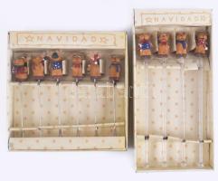 Navidad figurális pohárjelölő és falatkínáló, bontatlan.