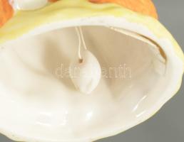2 darab mesefigurás porcelán csengő, hibátlan, m: 16,5 cm