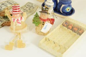 Doboznyi dekortárgy és karácsonyi dekortárgy, újszerű