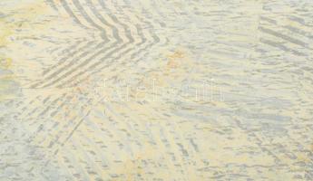 Wagner János (1936-2022): Vízgyűrűk. Akril, fa, jelezve jobbra lent: Wagner. Hátoldalán autográf fel...