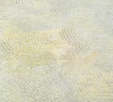 Wagner János (1936-2022): Vízgyűrűk. Akril, fa, jelezve jobbra lent: Wagner. Hátoldalán autográf fel...